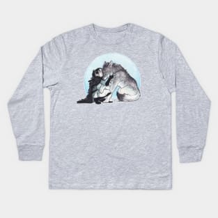 Her Champion and his companion Kids Long Sleeve T-Shirt